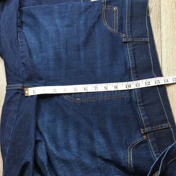 Spanx Womens Flared High Rise Denim Jean Dark Wash Stretch Waist Pull On 2X - Picture 6 of 12